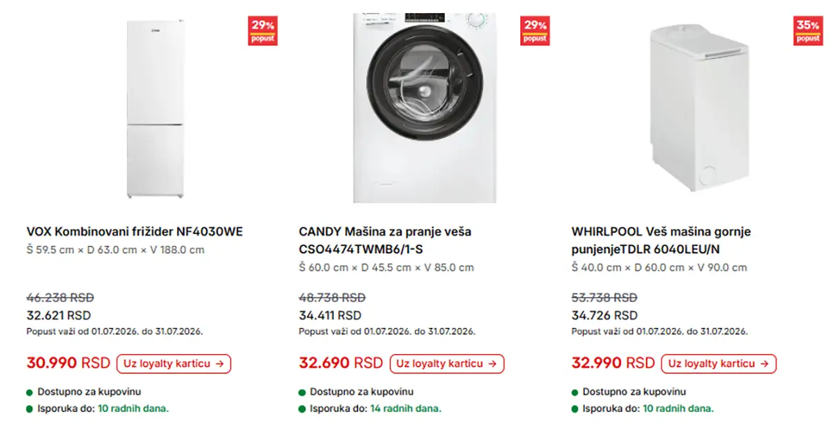 Forma Ideale sezonska akcija na nameštaj i opremu za dom