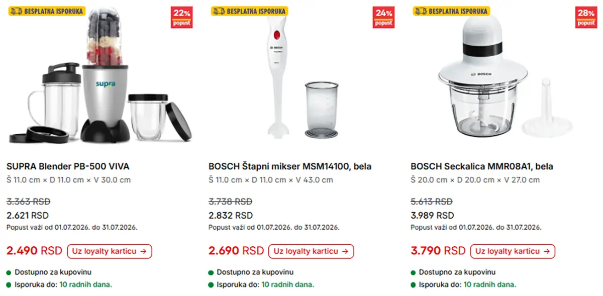 Forma Ideale završna strana kataloga sa mesečnim popustima