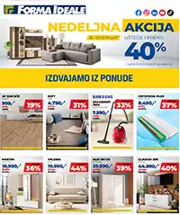 Forma Ideale nedeljna akcija nameštaja – popusti za opremanje doma