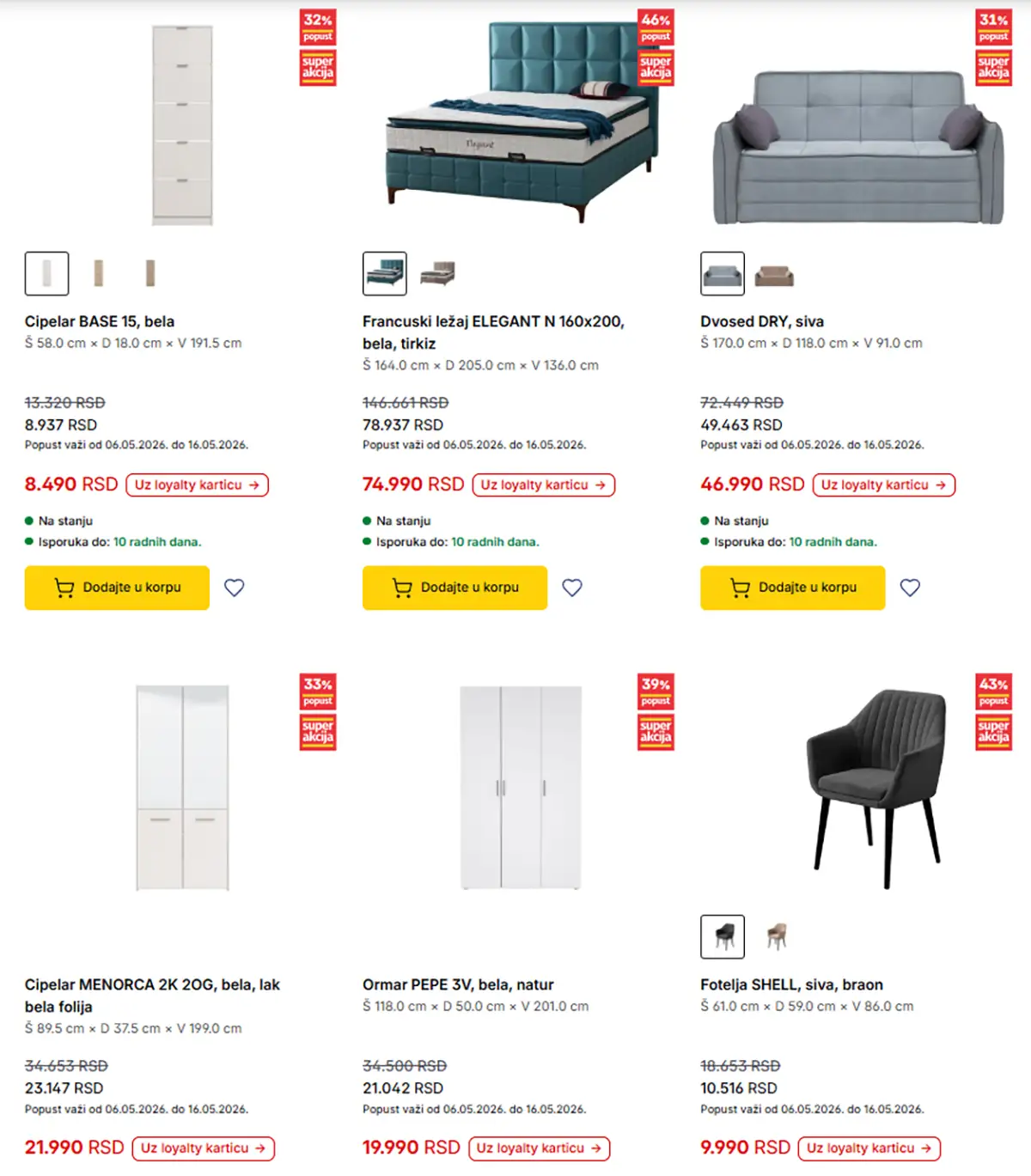 Forma Ideale katalog strana 3 – kreveti, ormari i fotelje na akciji