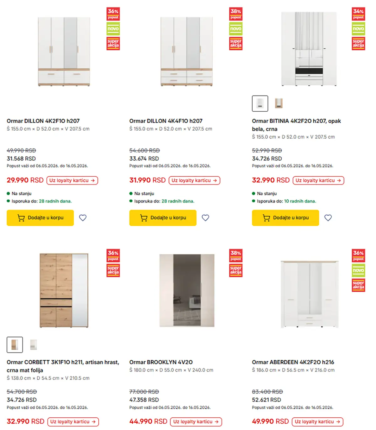 Forma Ideale katalog strana 7 – garderoberi i ormari za spavaće sobe