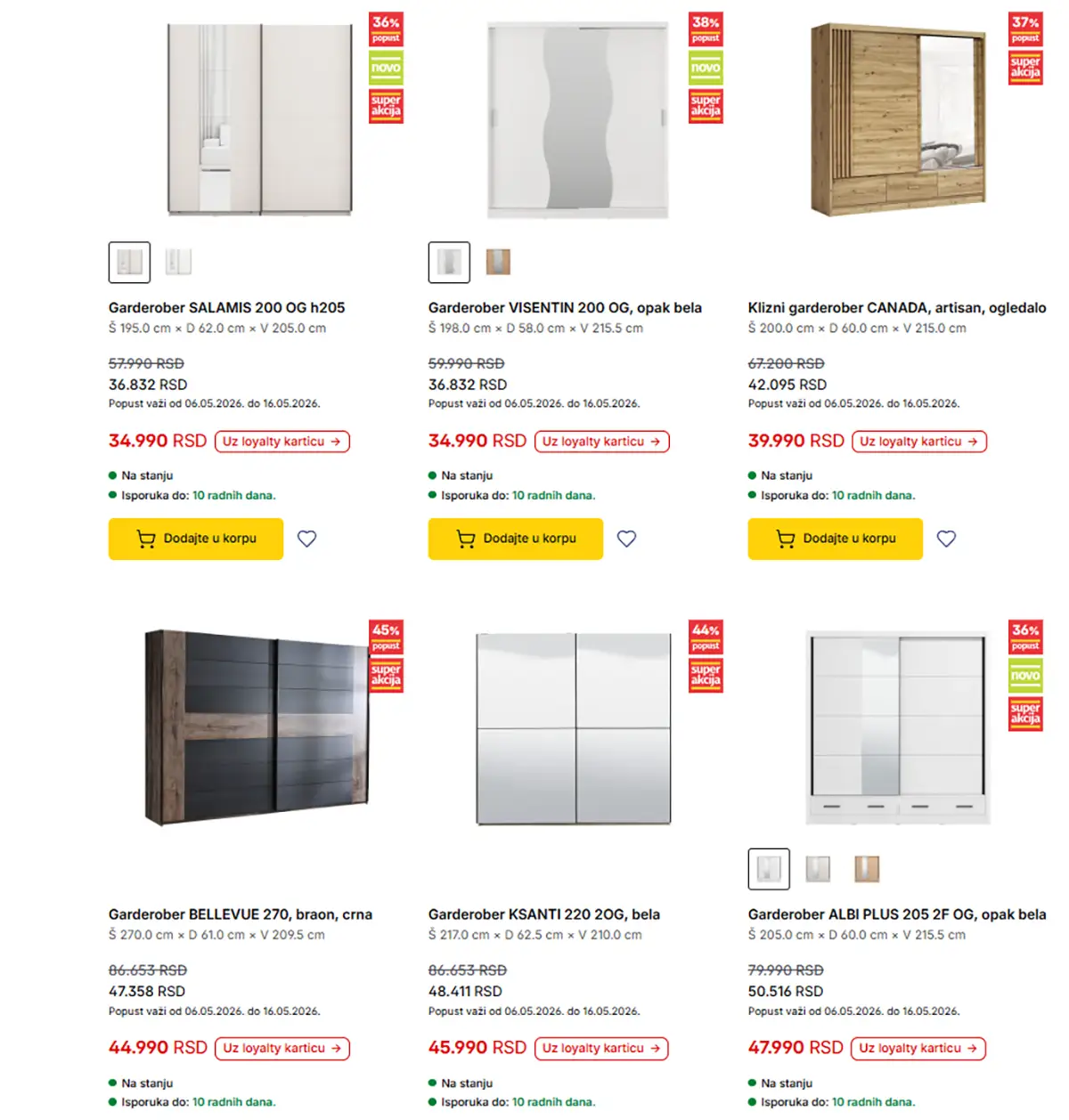 Forma Ideale katalog strana 8 – garderoberi sa ogledalima i kliznim vratima
