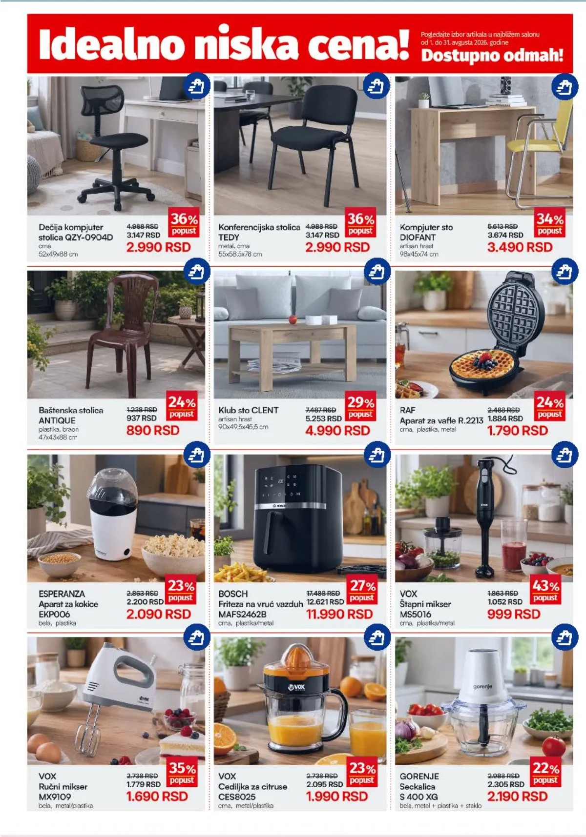 Forma Ideale akcija – ugaone garniture, fotelje i klub stolovi po sniženim cenama do 31.08.2026.