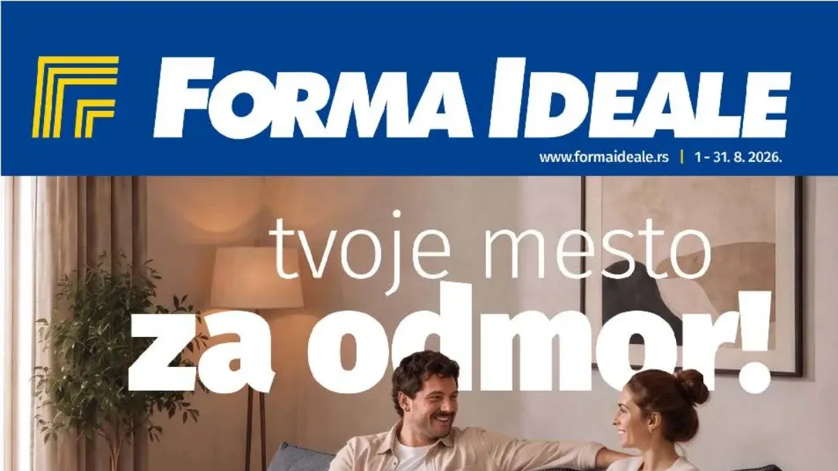 Forma Ideale katalog do 31.08.2026. – Tvoje mesto za odmor uz uštede preko 30% na tapacirani nameštaj