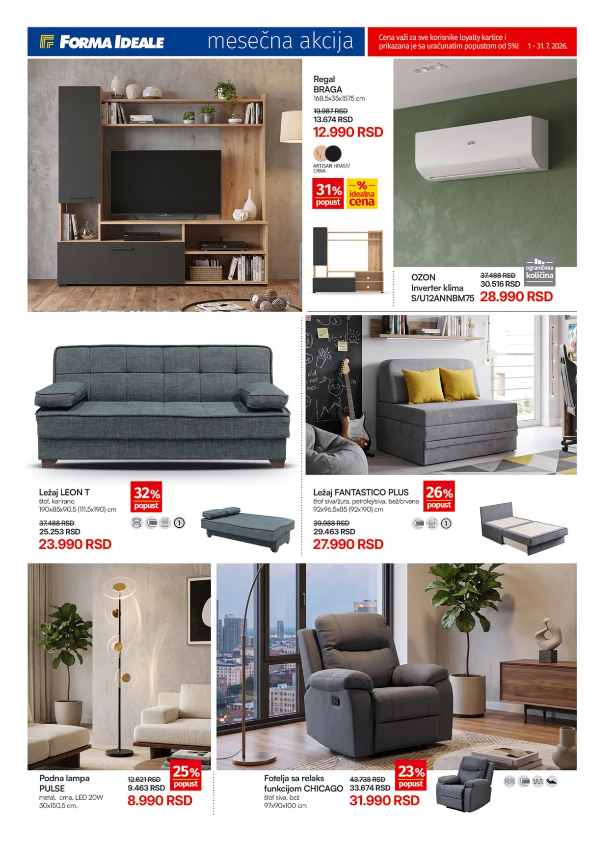 Forma Ideale katalog strana 4 – garniture, regali, klima uređaji i fotelje