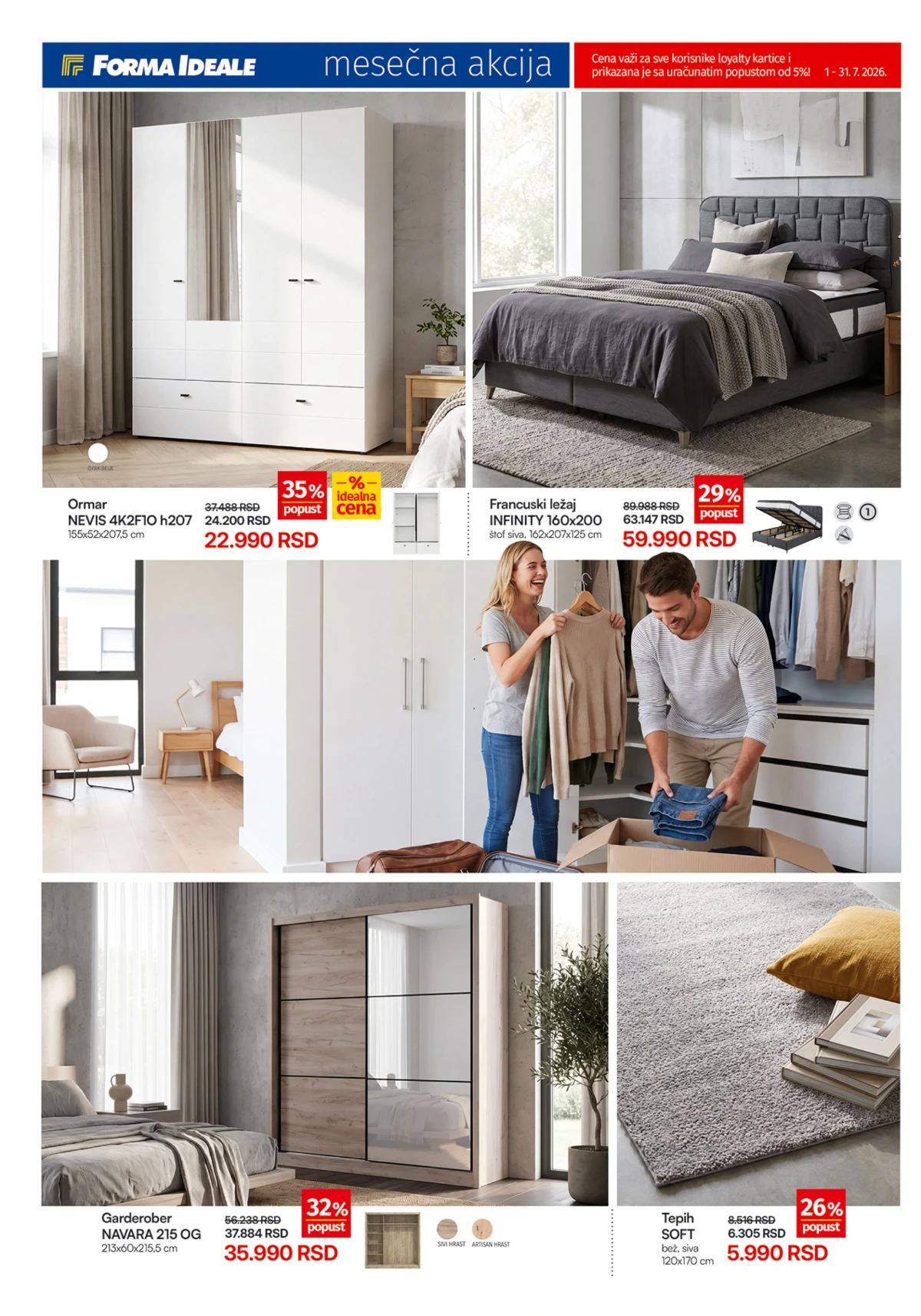 Forma Ideale katalog strana 6 – ormari, francuski ležajevi i garderoberi
