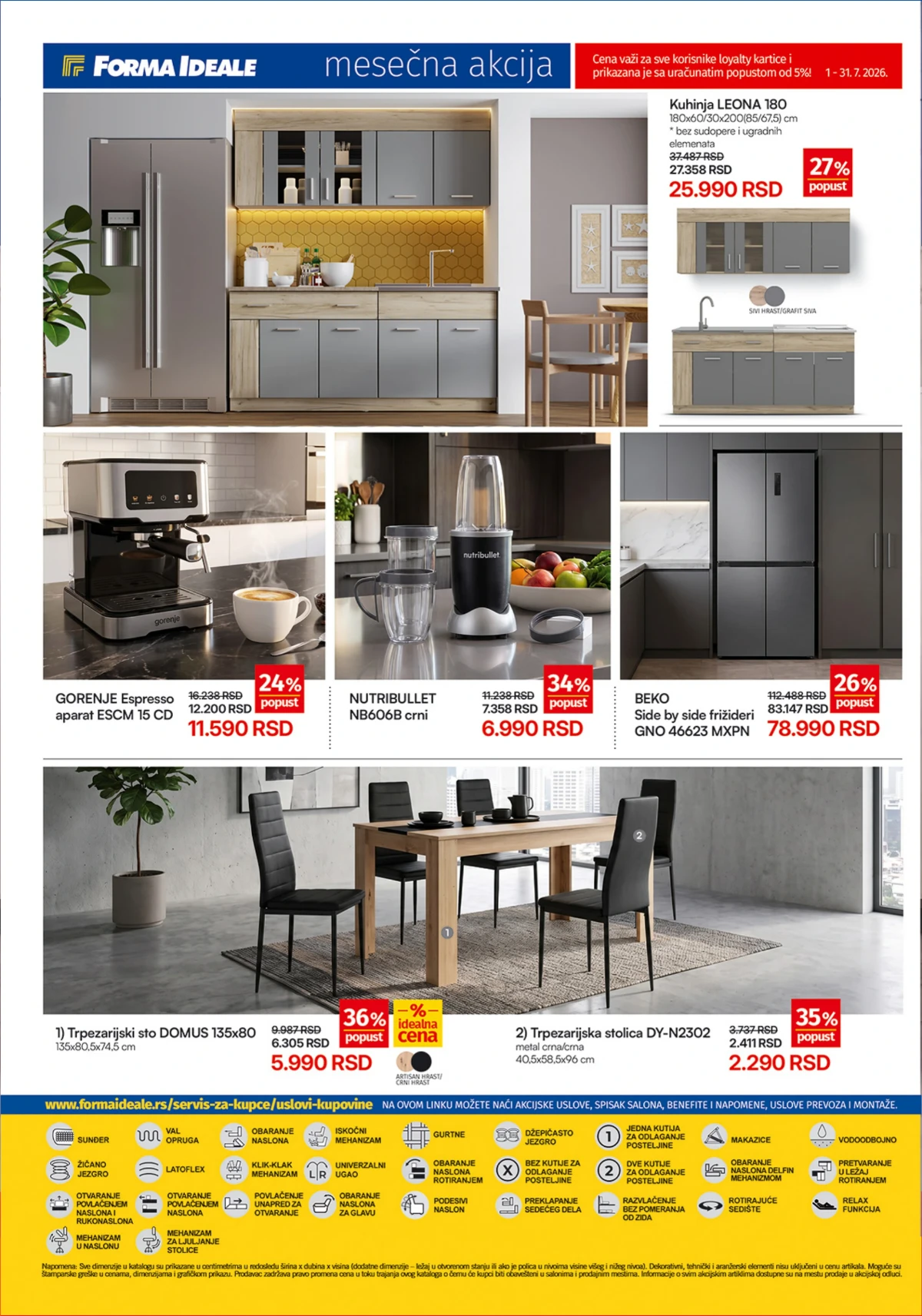 Forma Ideale katalog strana 8 – kuhinje, frižideri, espresso aparati i trpezarije