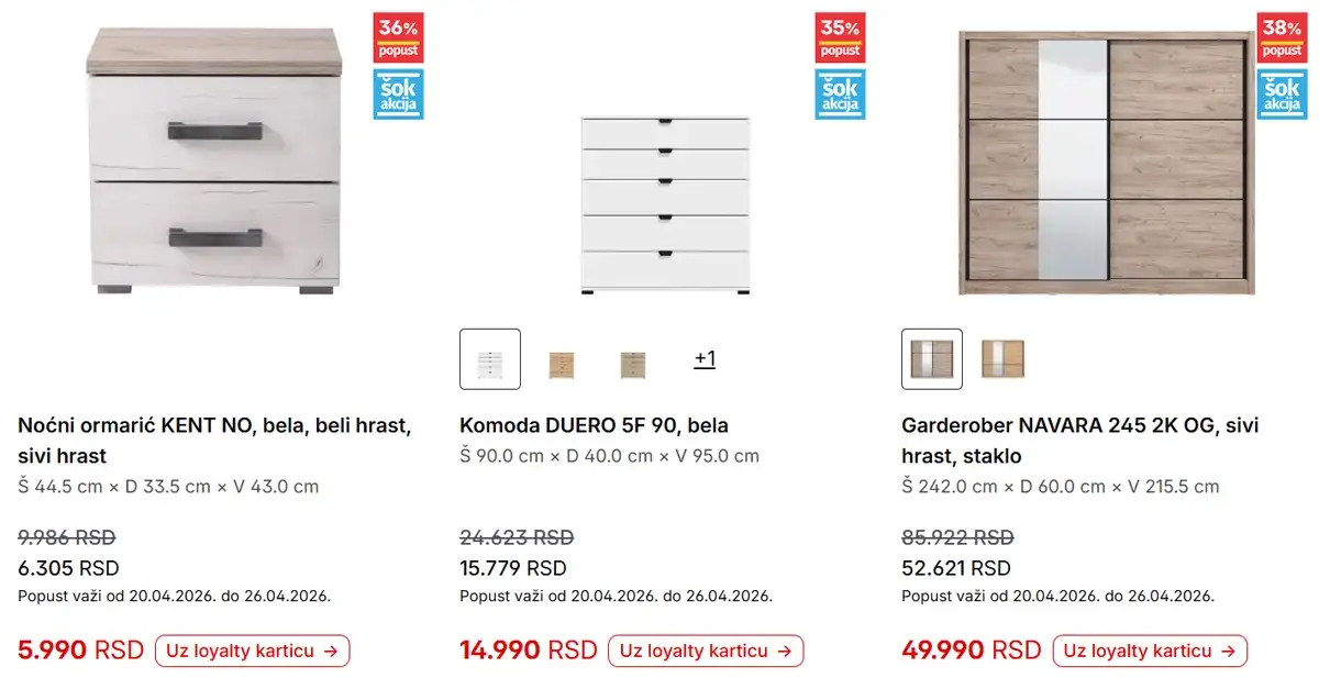 Forma Ideale katalog strana 6 – nedeljna akcija sniženja i preko 40% do 26. aprila 2026