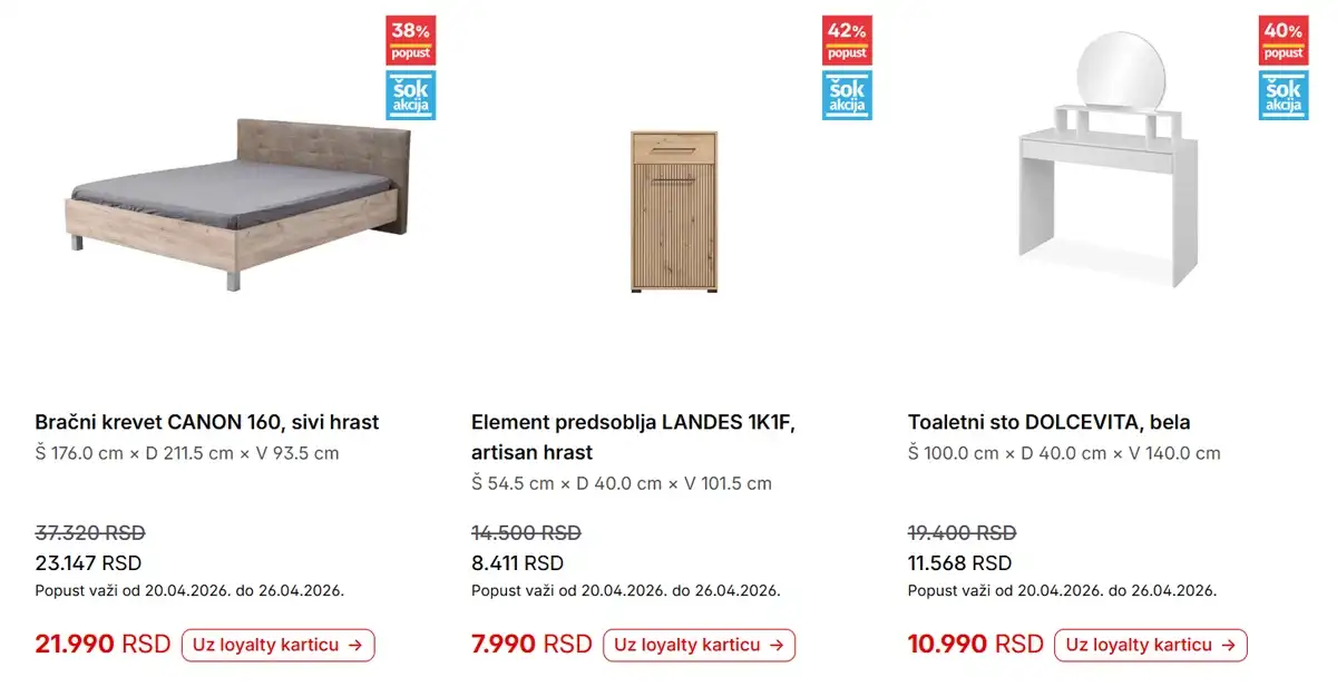 Forma Ideale katalog strana 7 – nedeljna akcija sniženja i preko 40% do 26. aprila 2026