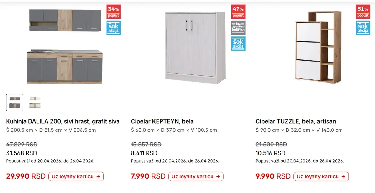 Forma Ideale katalog strana 8 – nedeljna akcija sniženja i preko 40% do 26. aprila 2026