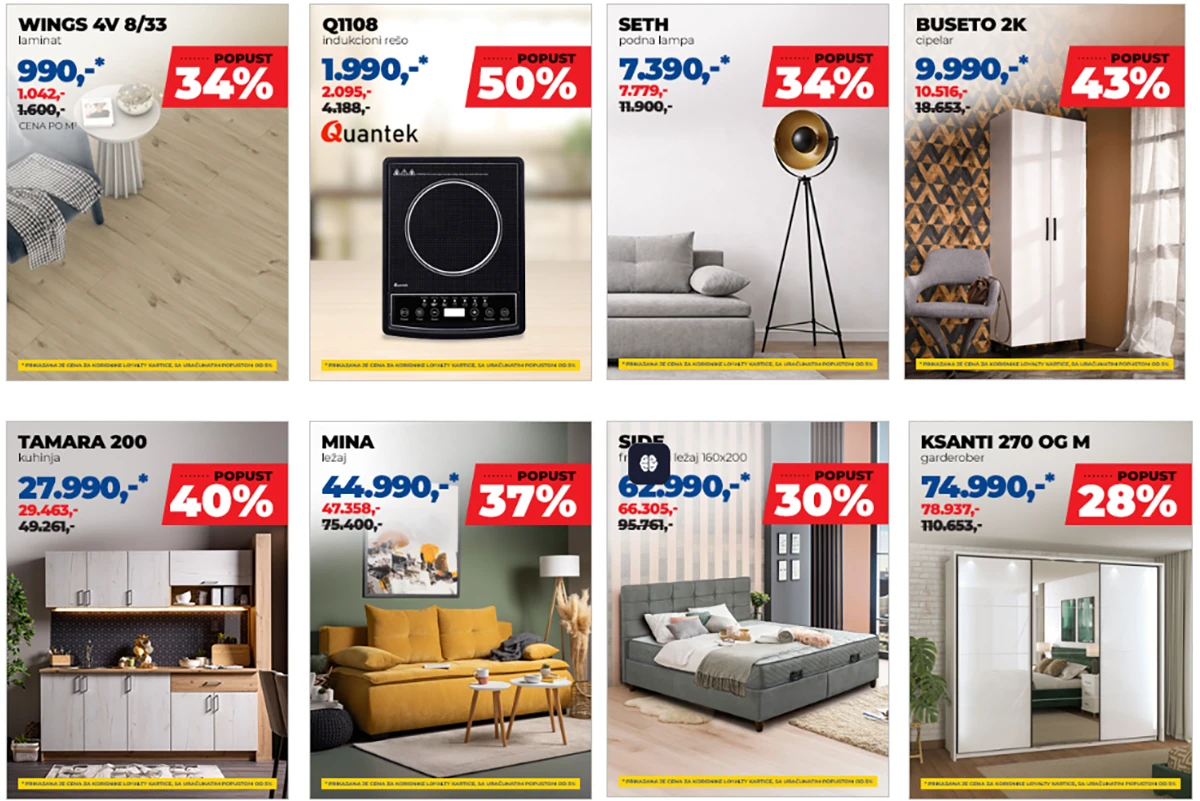 Forma Ideale nedeljna akcija nameštaja – velika sniženja za opremanje doma do 1. marta 2026.