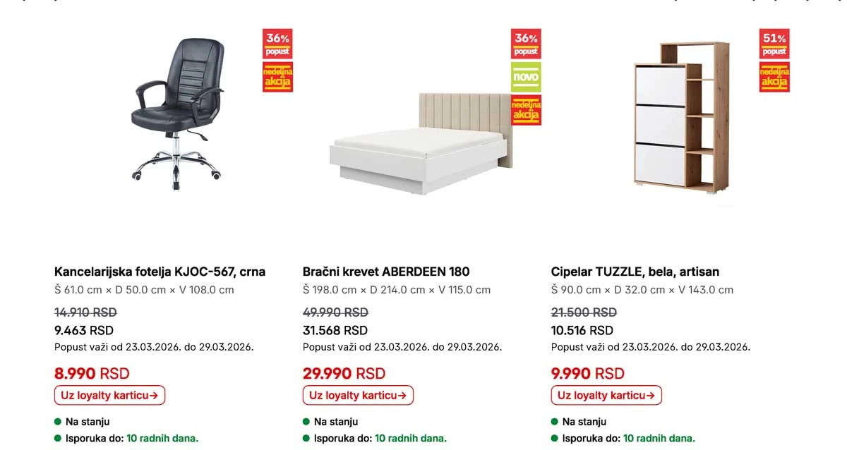 Forma Ideale katalog strana 7 – nedeljna akcija sniženja i preko 40% do 29. marta 2026
