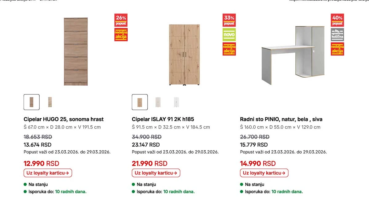 Forma Ideale katalog strana 8 – nedeljna akcija sniženja i preko 40% do 29. marta 2026