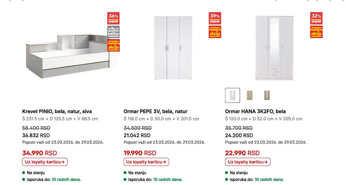 Forma Ideale katalog strana 8 – nedeljna akcija sniženja i preko 40% do 29. marta 2026