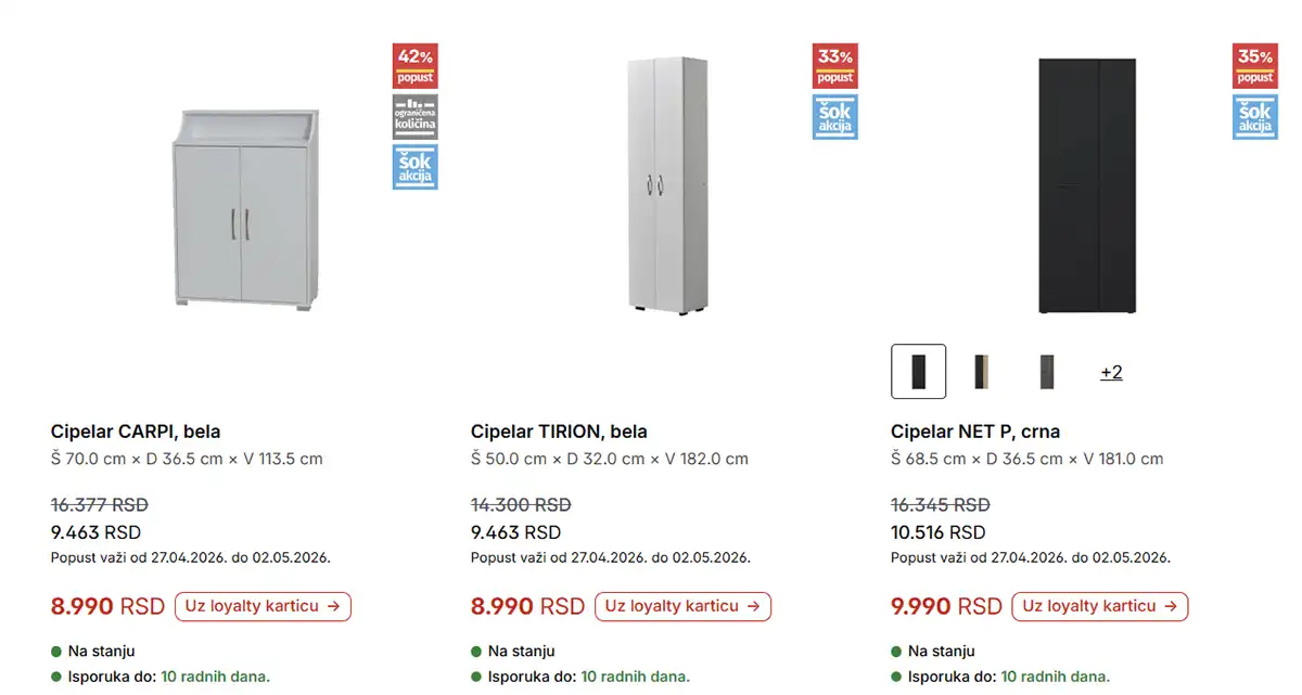 Forma Ideale katalog strana 8 – dušeci i cipelari na sniženju do 02. maja 2026