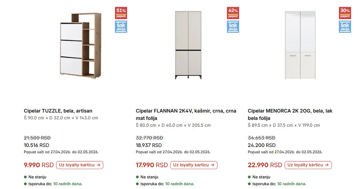 Forma Ideale katalog strana 9 – ormari i cipelari na akciji sa popustima do 50%