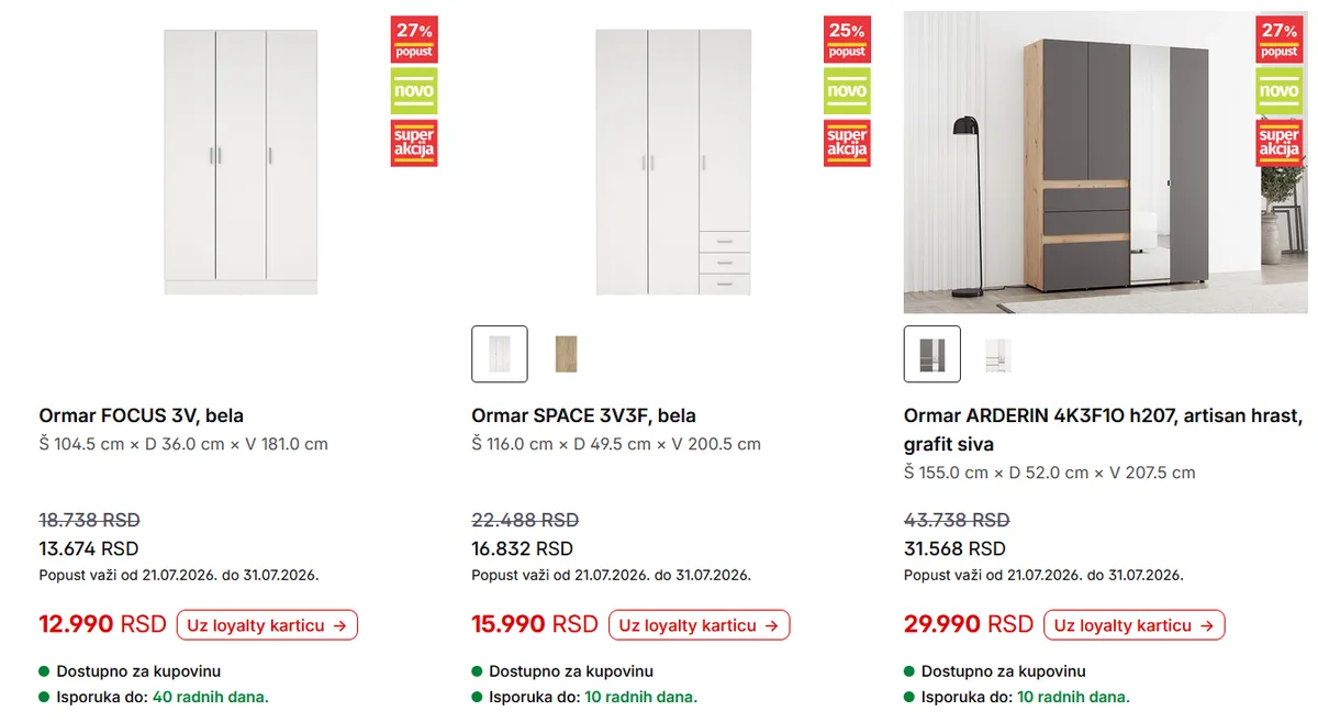 Forma Ideale katalog donosi popuste na baštenski nameštaj i garniture do 31.07.2026.