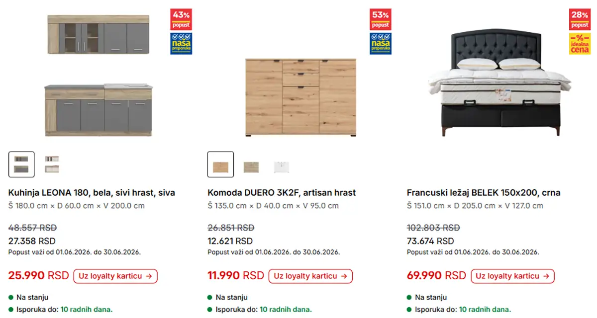 Forma Ideale akcija jun 2026 kuhinje komode i ležajevi strana 5