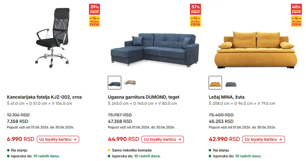 Forma Ideale akcija jun 2026 fotelje garniture i ležajevi strana 7