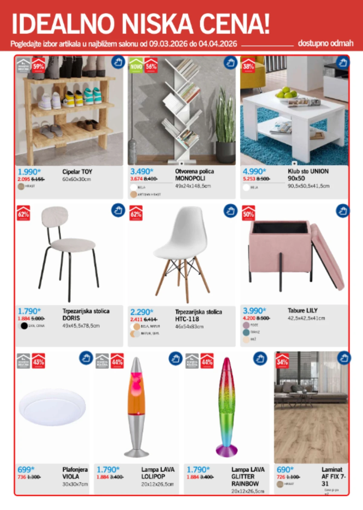 Forma Ideale katalog nameštaja – spavaće sobe na akciji do 4. aprila 2026.