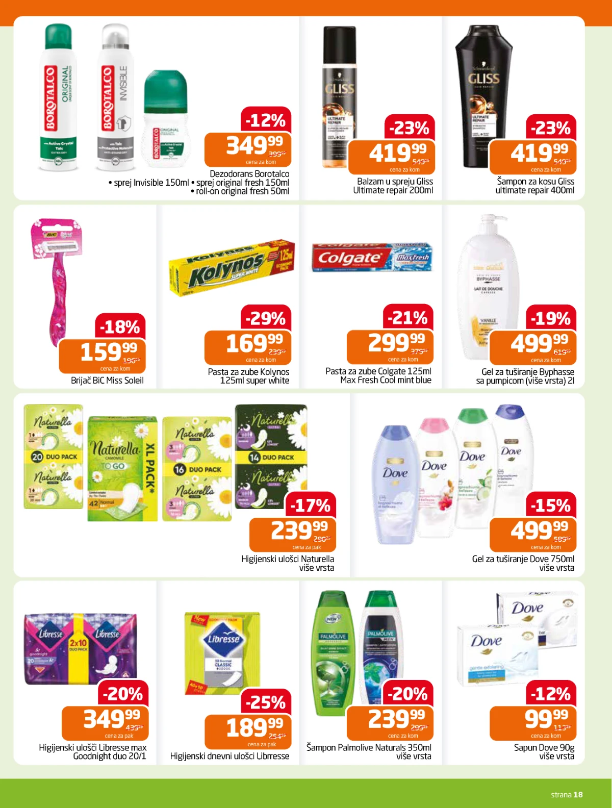 Gomex katalog – deterdženti, omekšivači i sredstva za čišćenje na akciji.