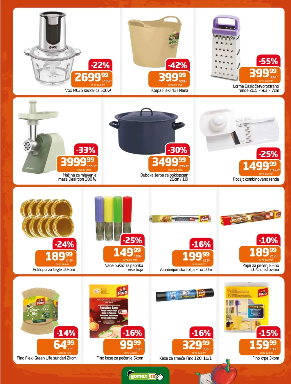 GOMEX katalog strana 27 – Lorme rende i Nana korpa uz popuste do 55%