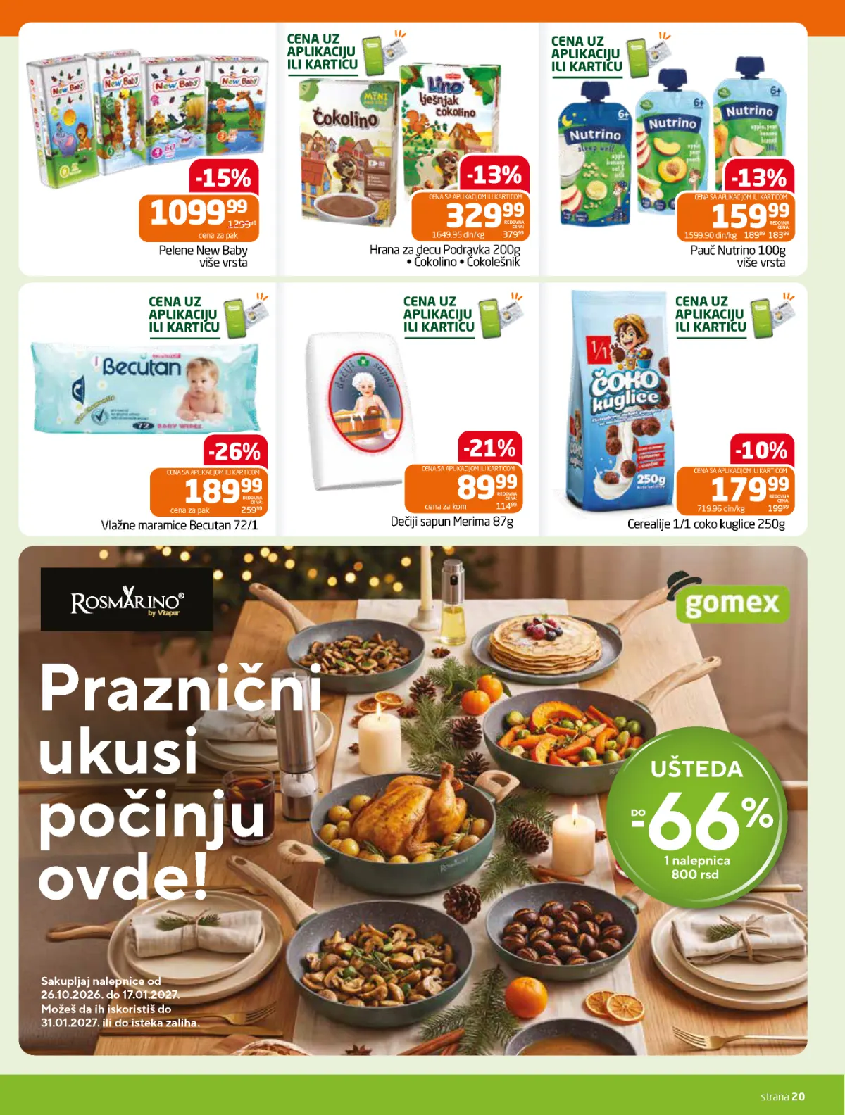 GOMEX katalog strana 20 – kućna hemija, sredstva za čišćenje i održavanje doma