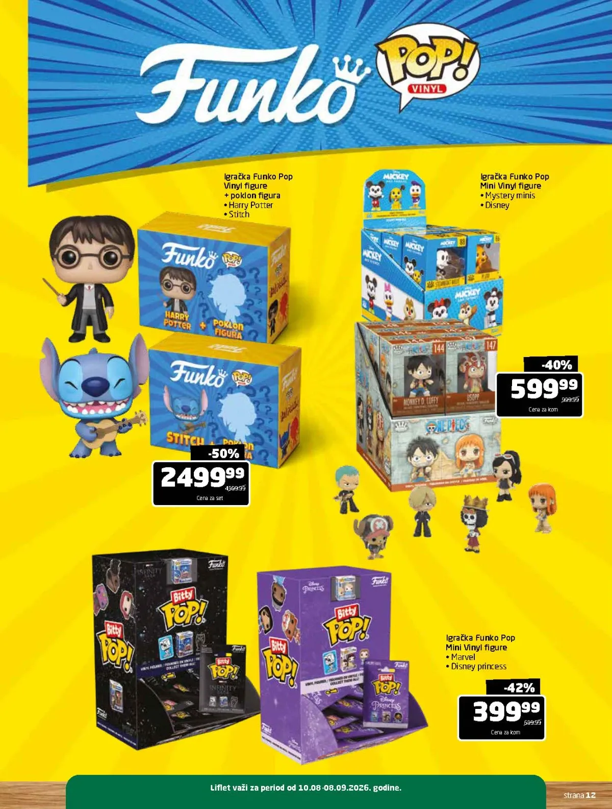Gomex katalog – Funko Pop figure Harry Potter, Stitch, Marvel i Disney