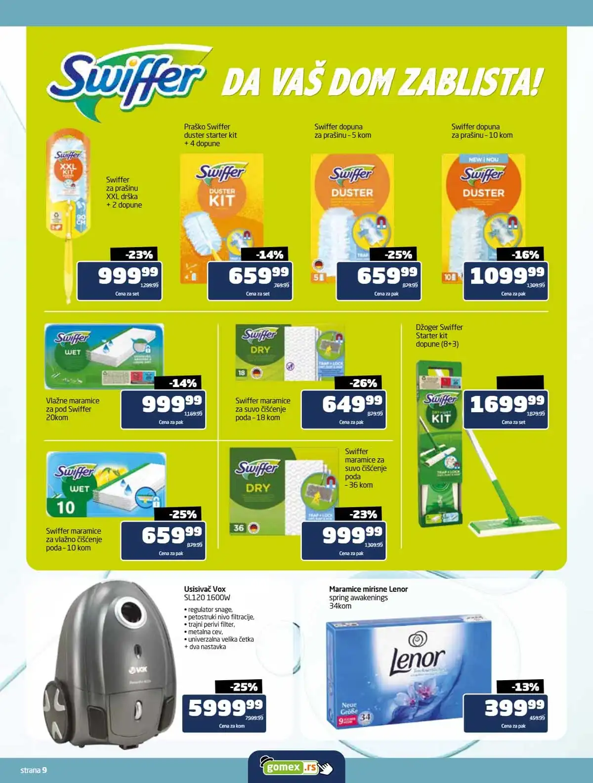 Gomex akcija neprehrane katalog strana 9 ponuda