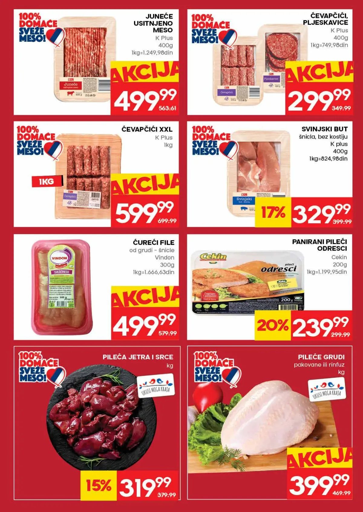 IDEA akcija – meso i piletina IDEA katalog – meso i pileći proizvodi