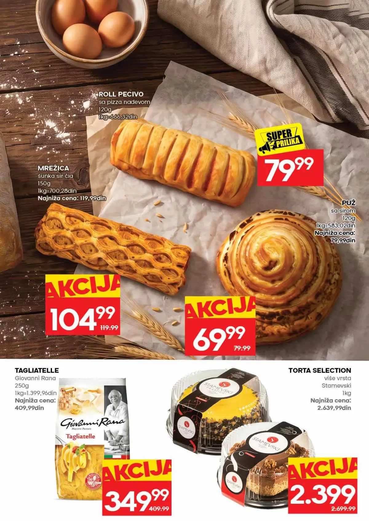 IDEA akcija – pekara i testenina IDEA katalog – peciva, testenina i torte