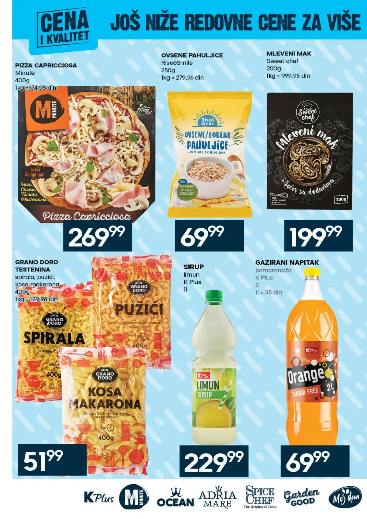 IDEA – naši brendovi IDEA katalog – testenina, ovsene pahuljice i napici