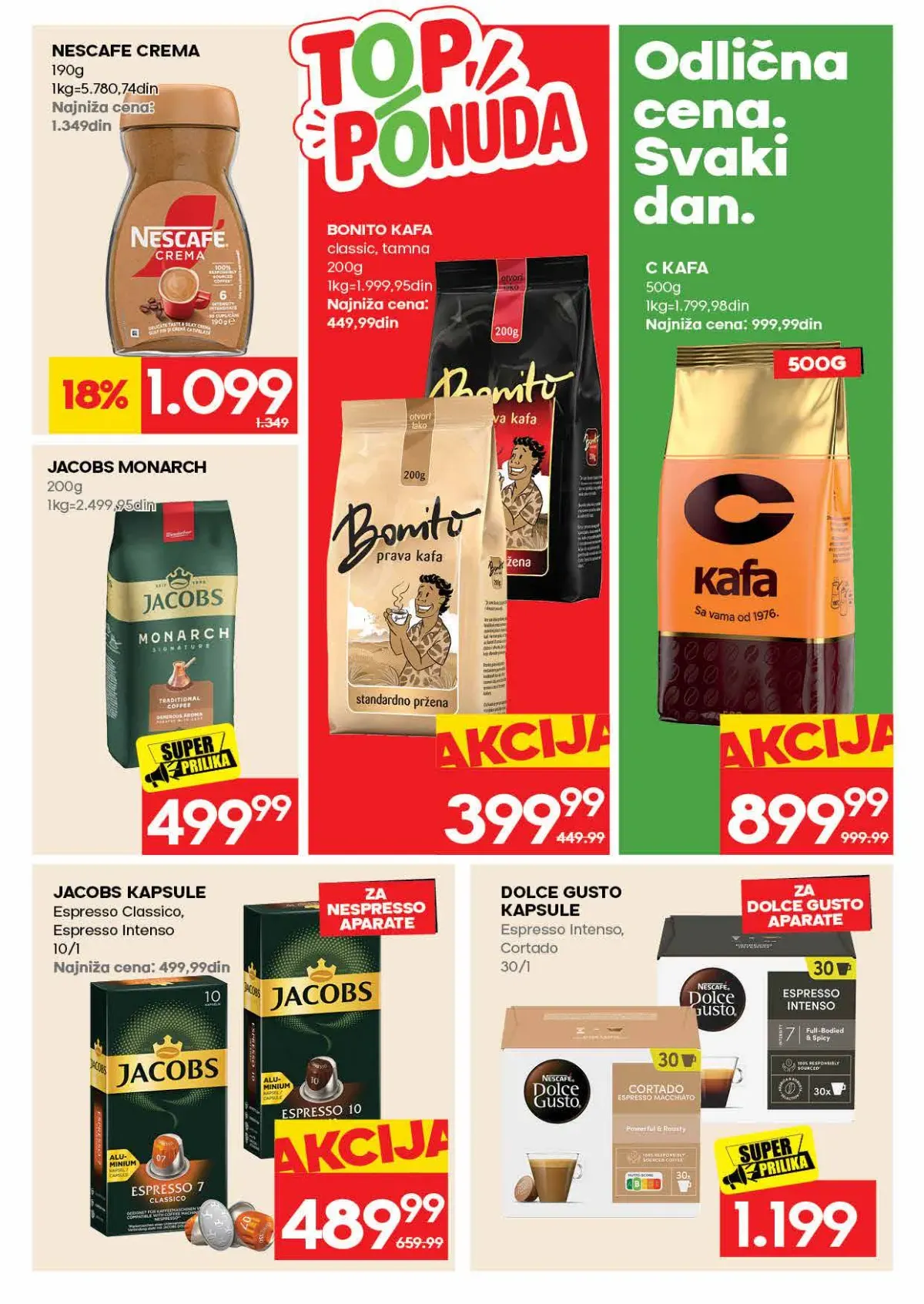 IDEA akcija – kafa IDEA katalog – kafa na akciji