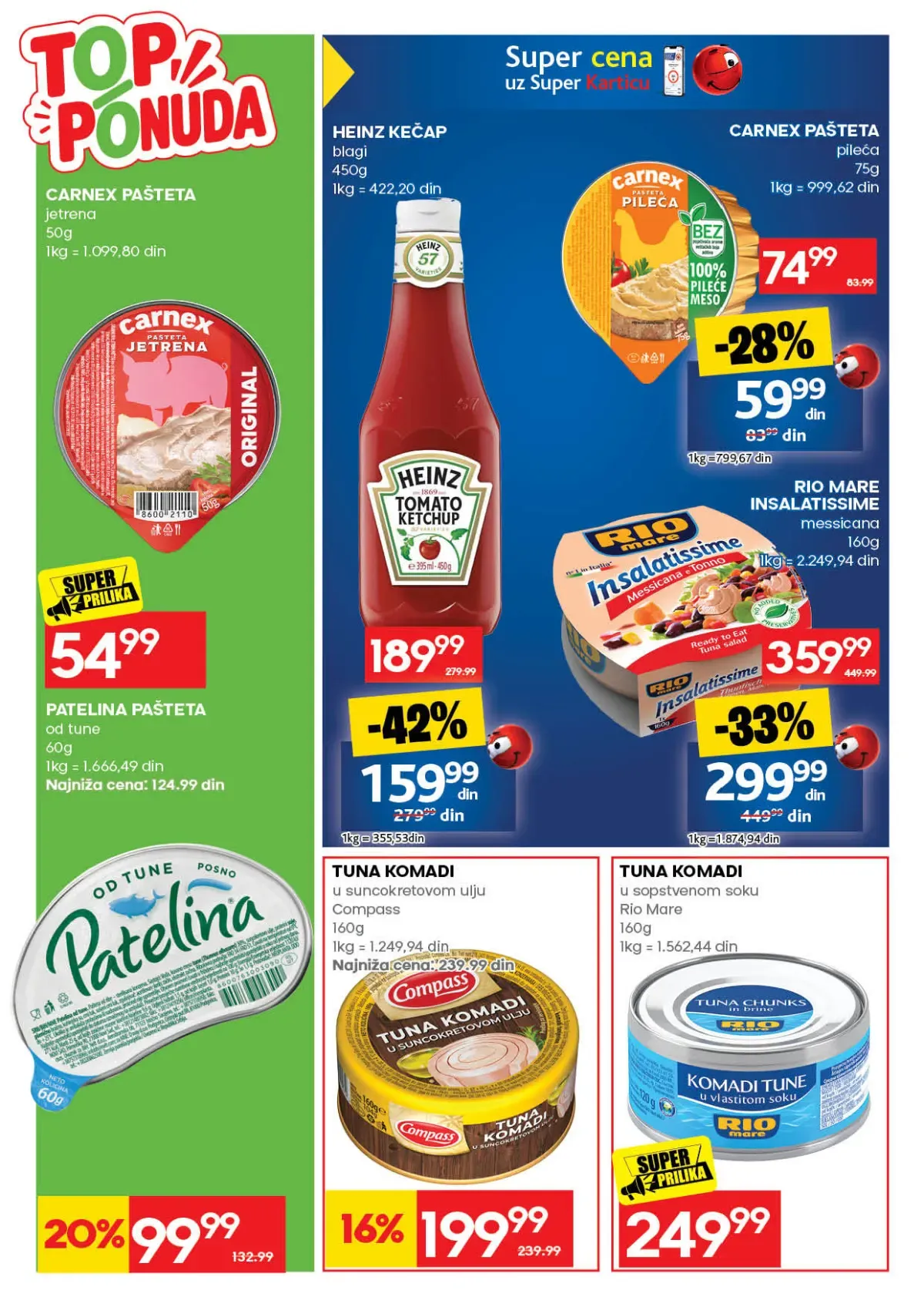 IDEA akcija – paštete i riba IDEA katalog – paštete, tunjevina i kečap
