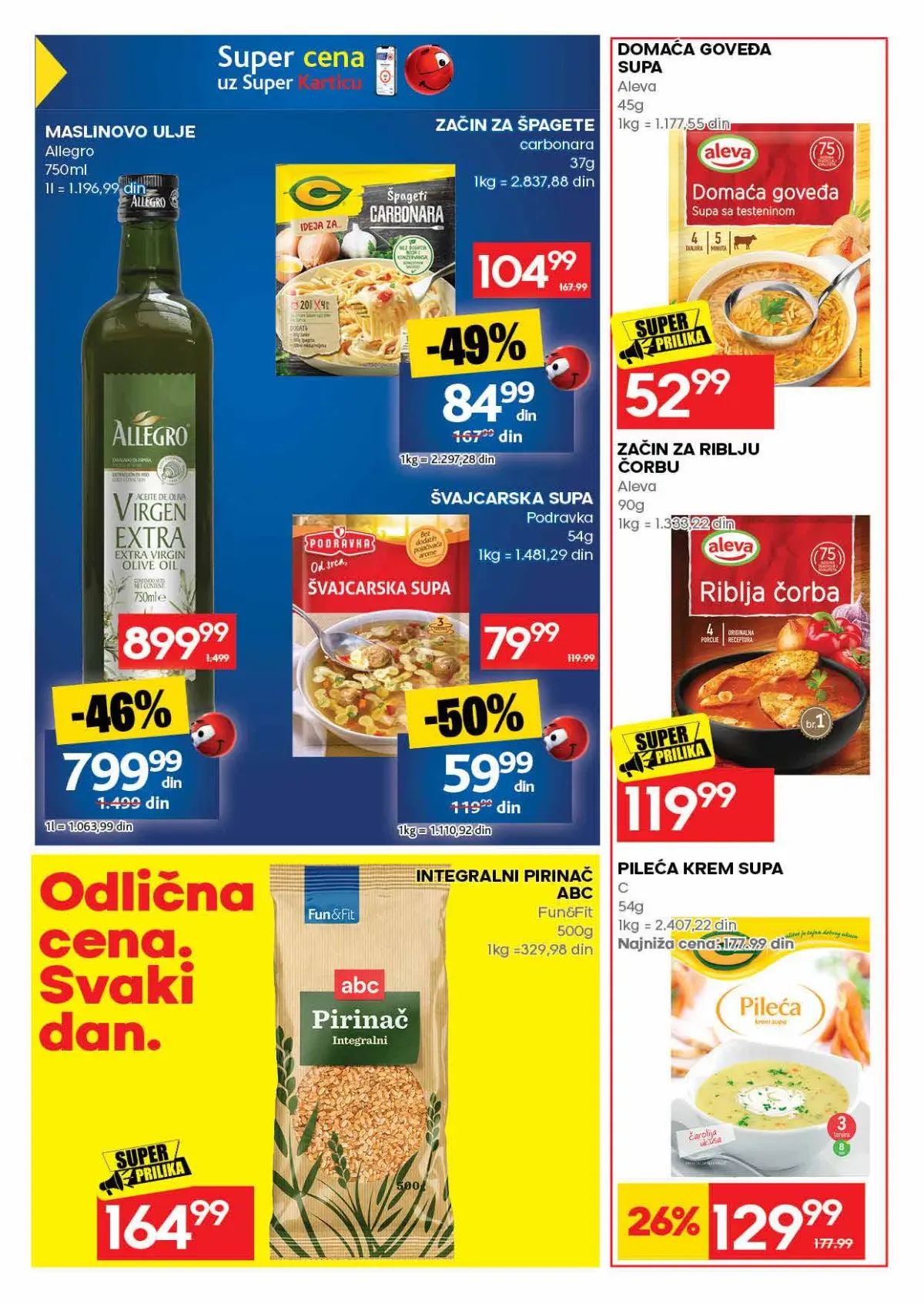 IDEA akcija – ulje, supe i pirinač IDEA katalog – maslinovo ulje, supe i pirinač