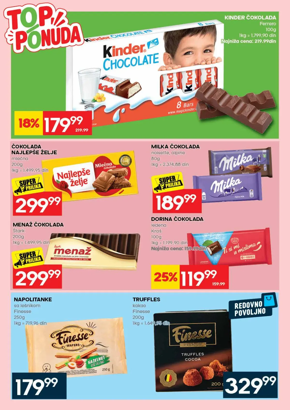 IDEA akcija – čokolade IDEA katalog – čokolade