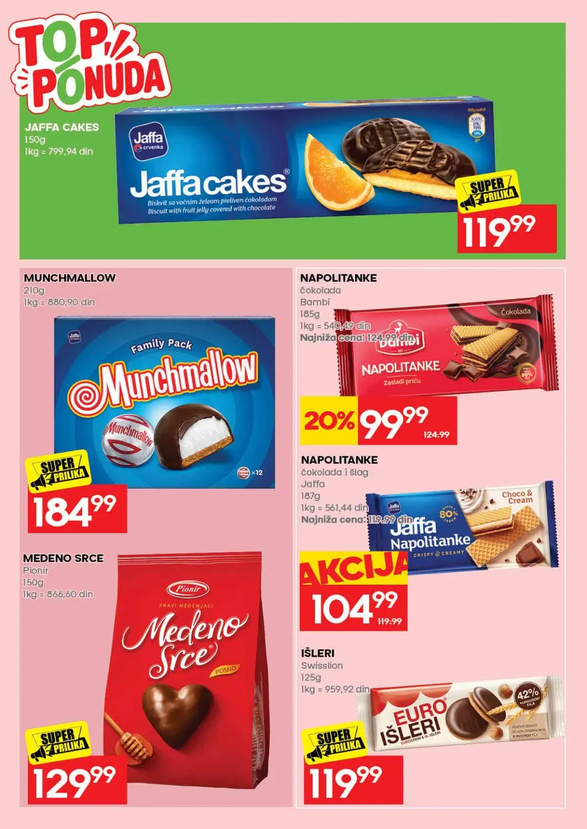 IDEA akcija – keksi i napolitanke IDEA katalog – keksi i napolitanke