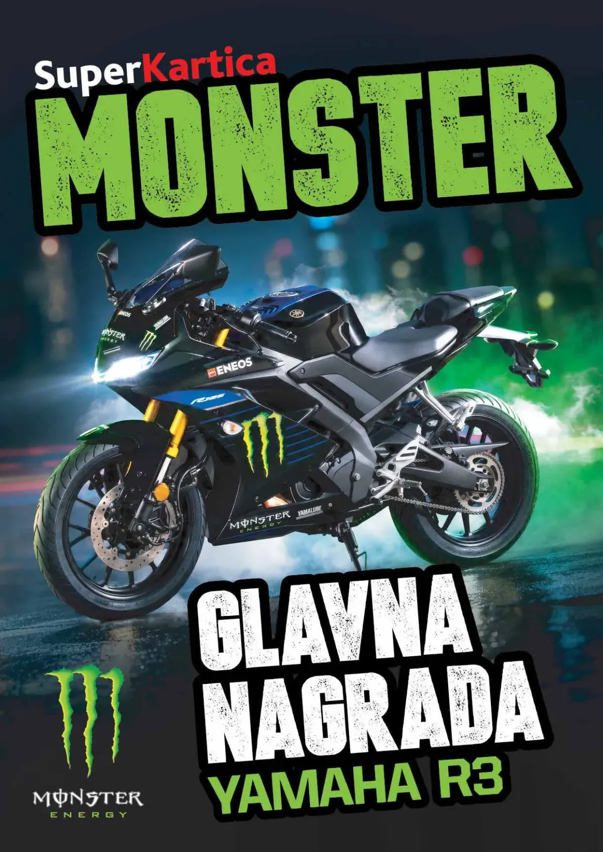 IDEA SuperKartica Monster nagradna igra IDEA SuperKartica Monster nagradna igra – Yamaha R3