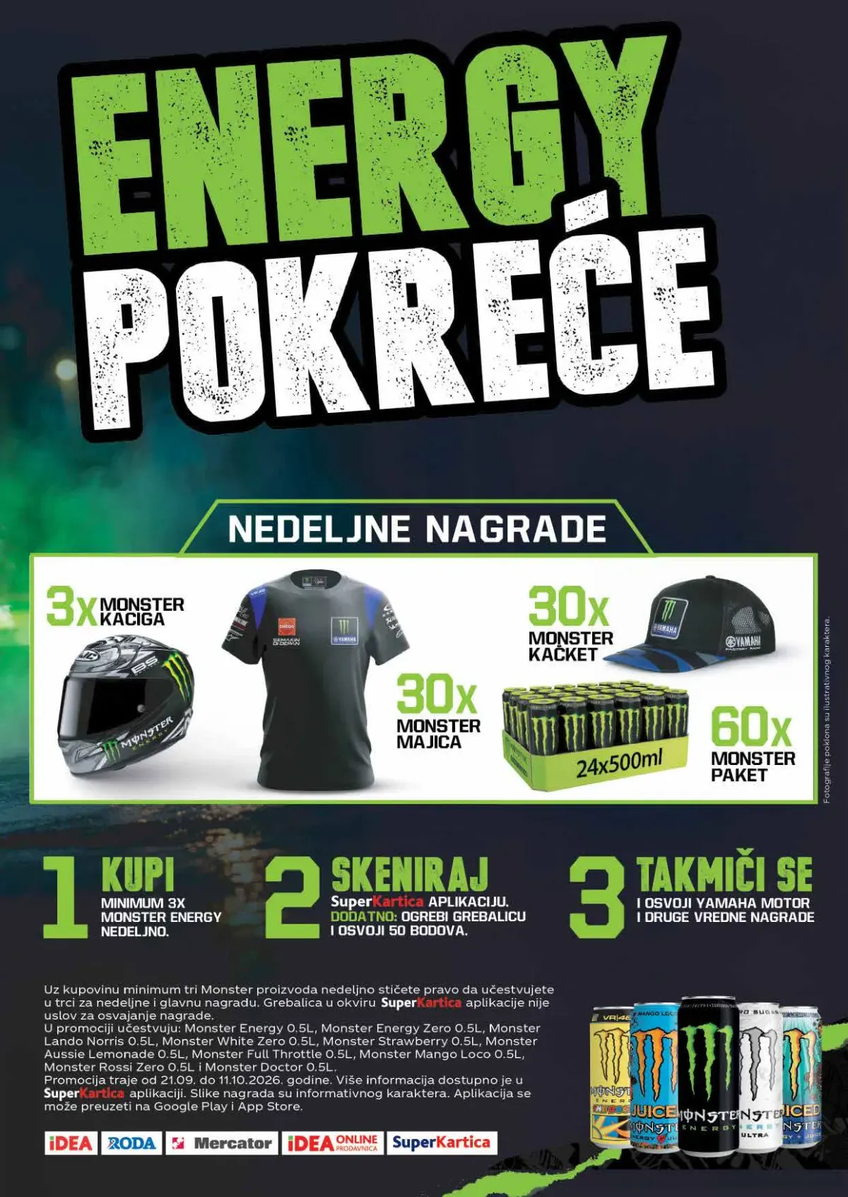 IDEA – Monster Energy pokreće IDEA Monster Energy nagradna igra