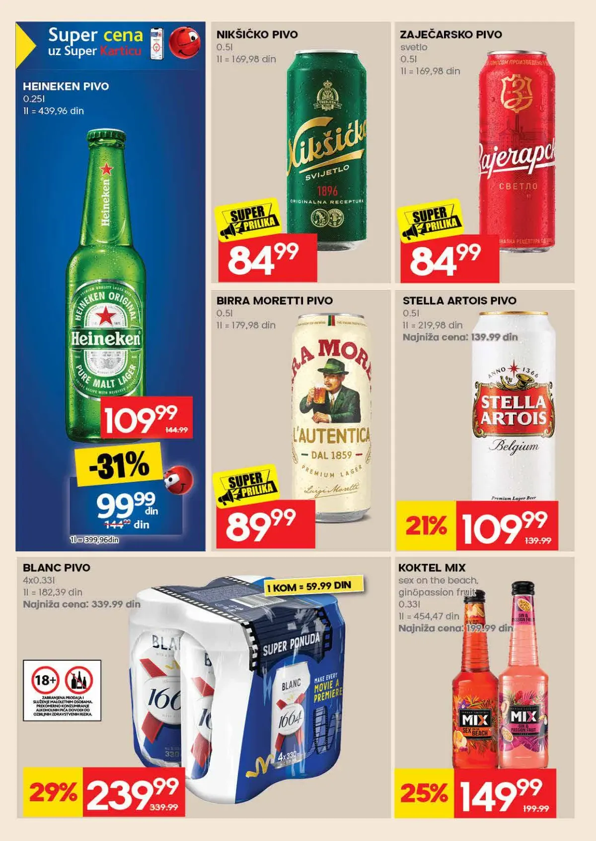 IDEA akcija – pivo IDEA katalog – pivo i alkoholna pića