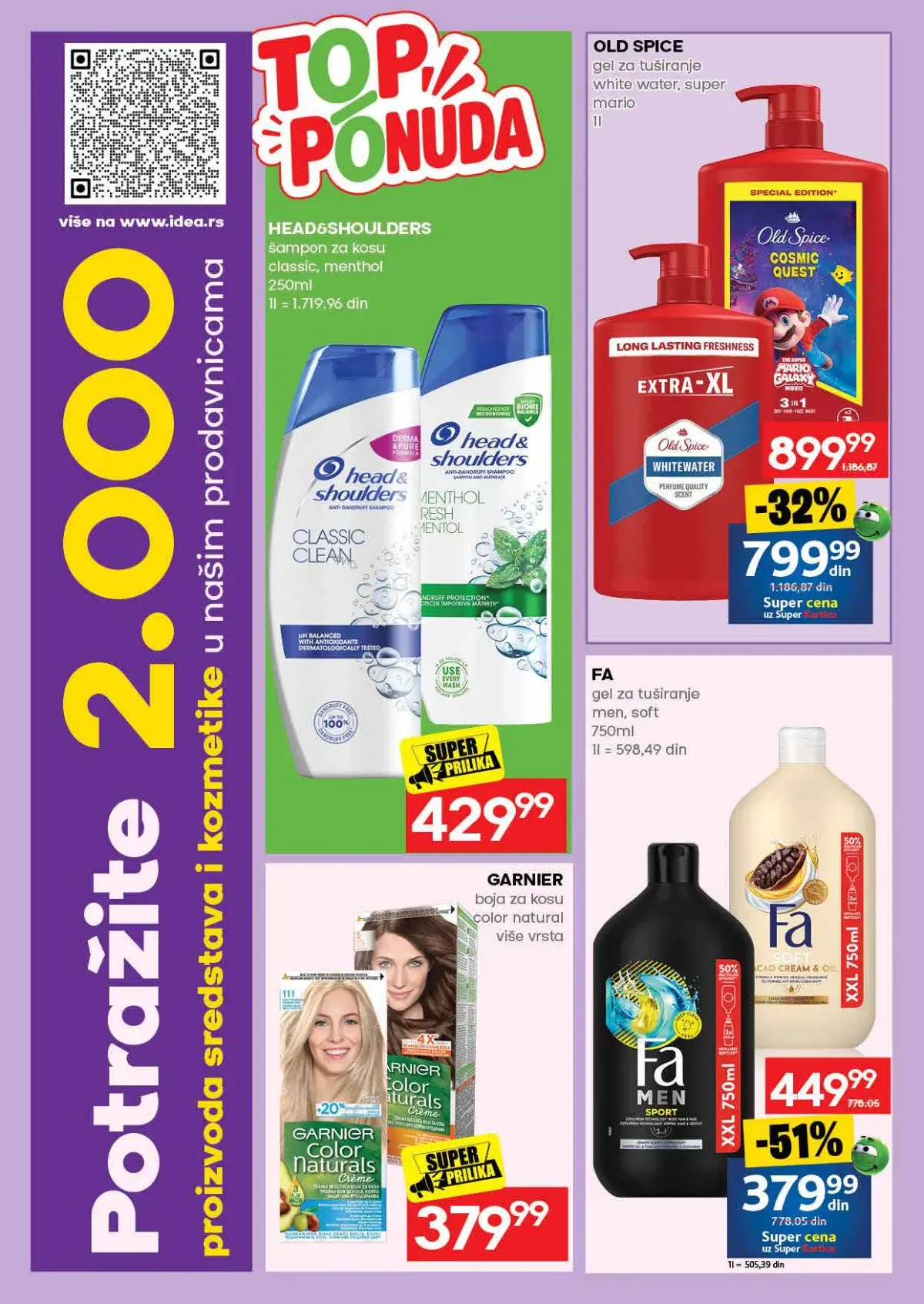 IDEA akcija – lična nega IDEA katalog – šamponi, gelovi i nega kose