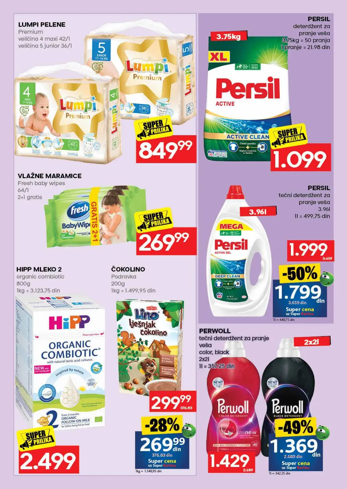 IDEA akcija – pelene i pranje veša IDEA katalog – pelene i deterdženti za veš