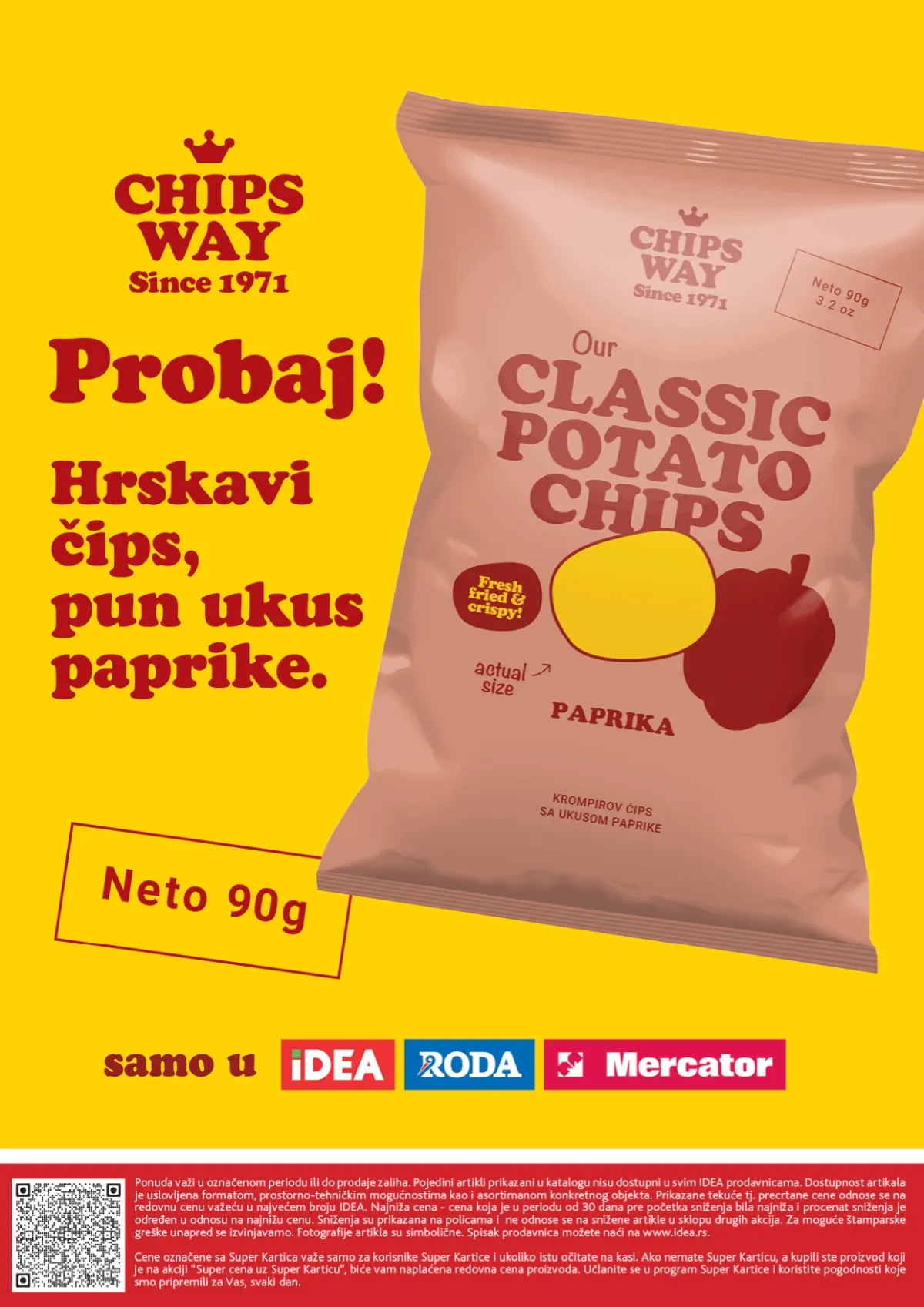 IDEA katalog, stranica 56 – Chips Way Classic Potato Chips sa ukusom paprike, pakovanje 90 g