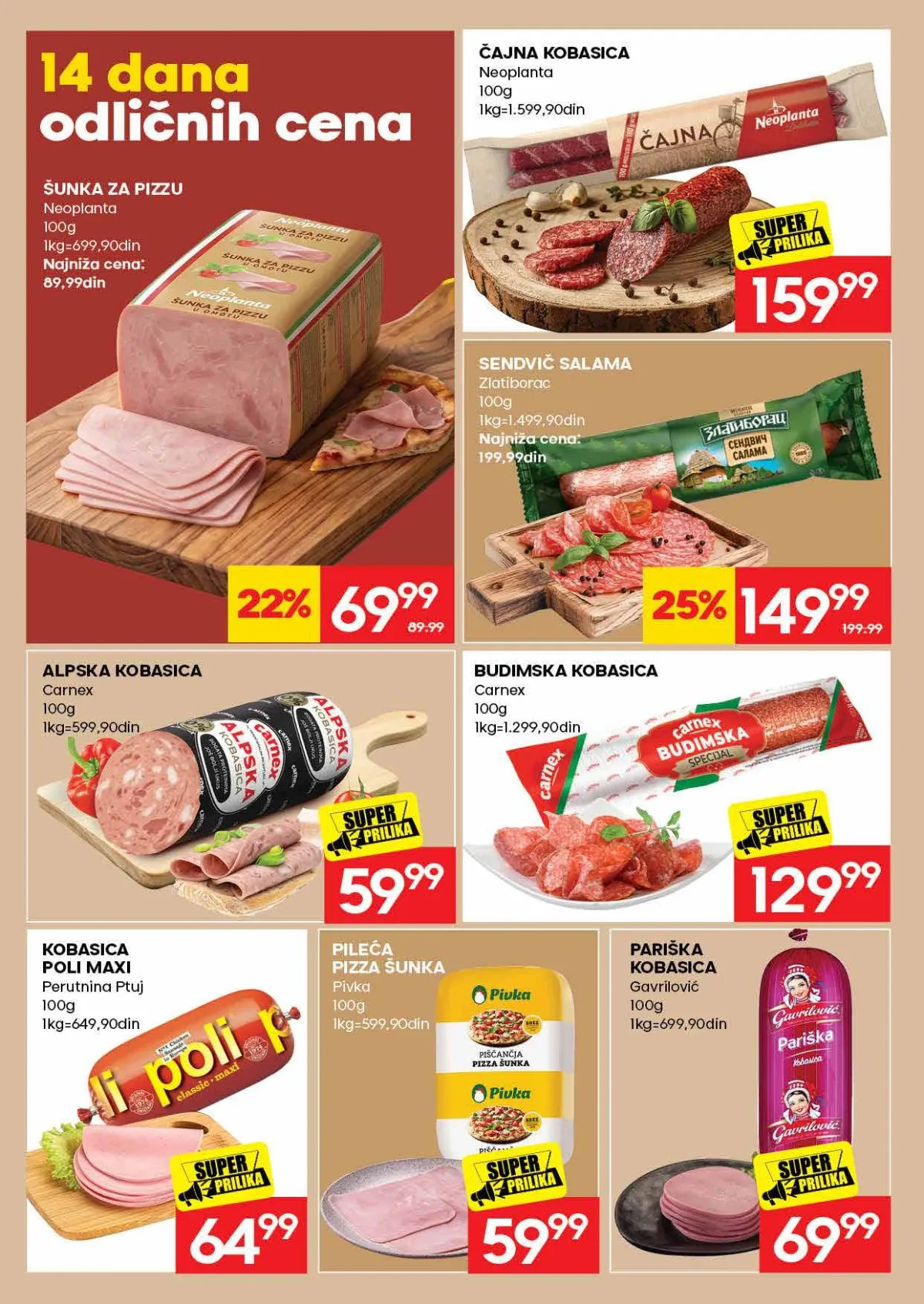 IDEA meso i mesne prerađevine IDEA akcija na meso i mesne prerađevine