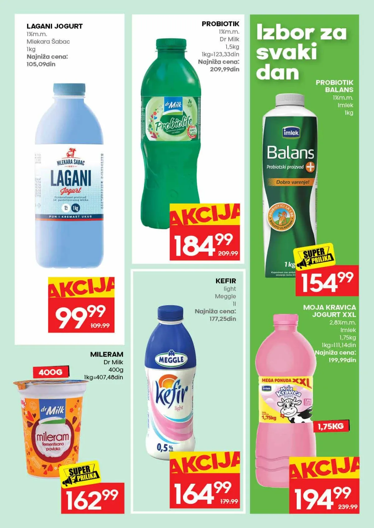 IDEA jogurt i mlečni proizvodi IDEA ponuda jogurta i mlečnih proizvoda
