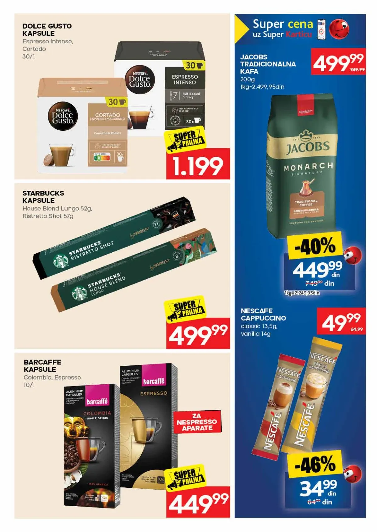 IDEA kafa i kapsule IDEA akcija na mlevenu kafu i kapsule