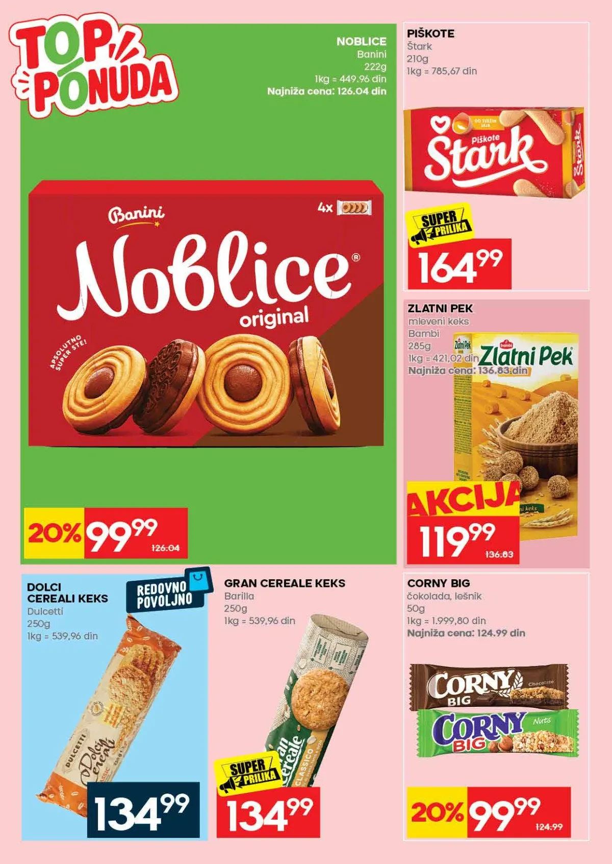 IDEA keks i slatkiši na akciji IDEA Top ponuda keksa i slatkiša
