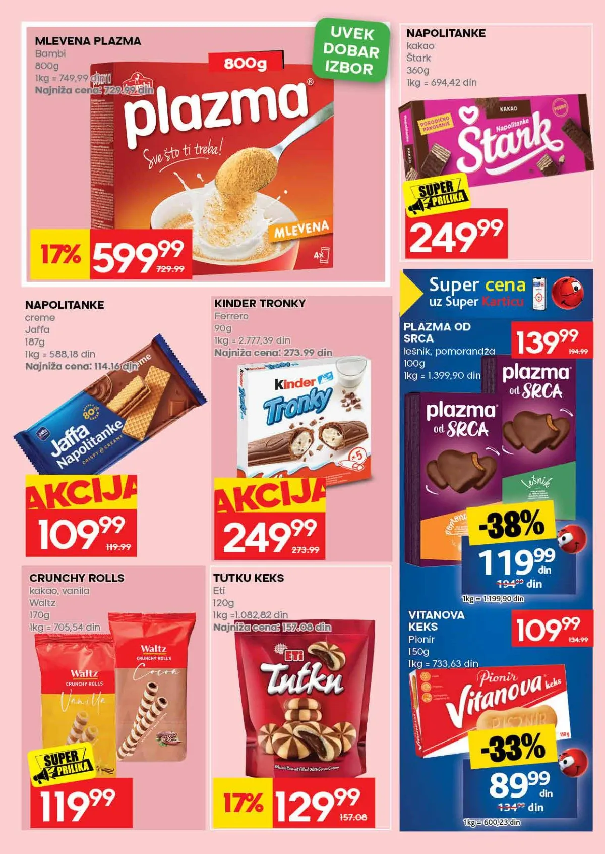 IDEA Plazma i napolitanke IDEA akcija na Plazma keks i napolitanke