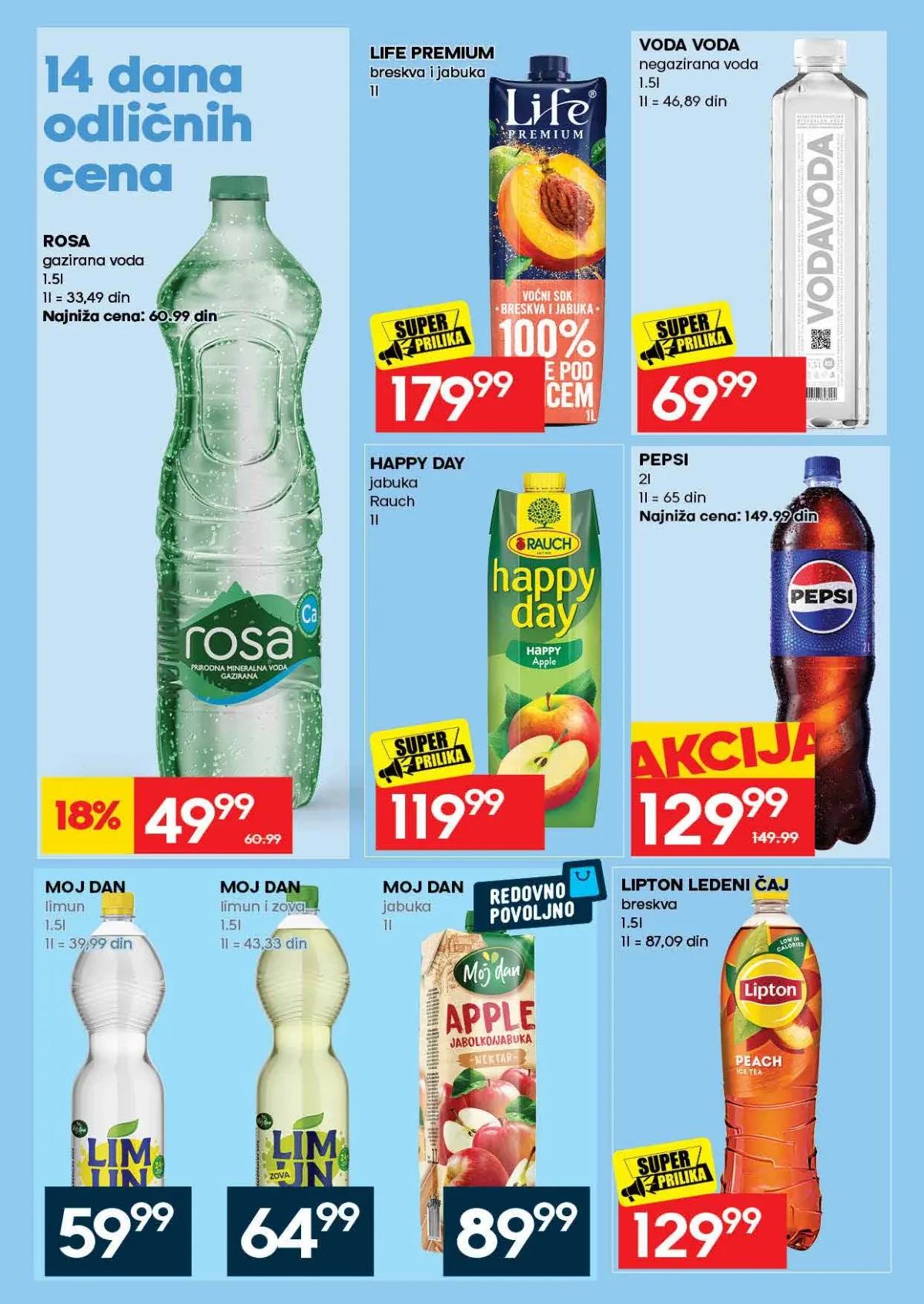 IDEA sokovi i napici IDEA ponuda sokova i osvežavajućih napitaka
