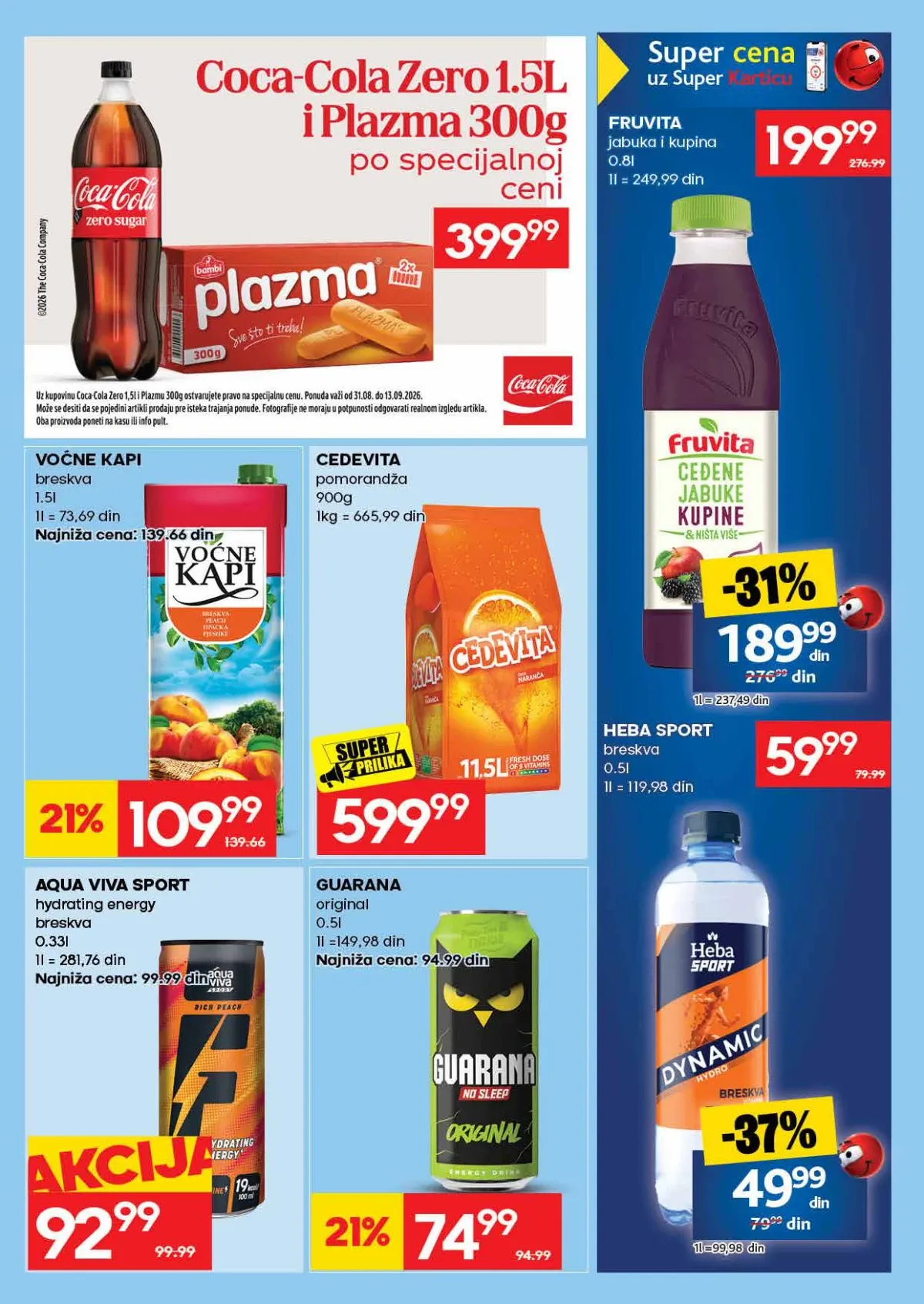 IDEA sokovi, voda i energetski napici IDEA akcija na sokove, vodu i energetske napitke